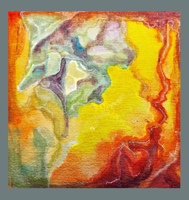 Embracing Vivids — original watercolor